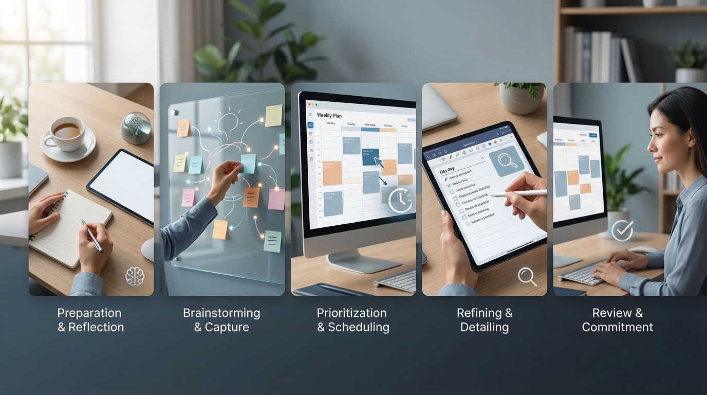 planifier sa semaine - Les 5 Étapes Fondamentales pour Planifier Sa Semaine