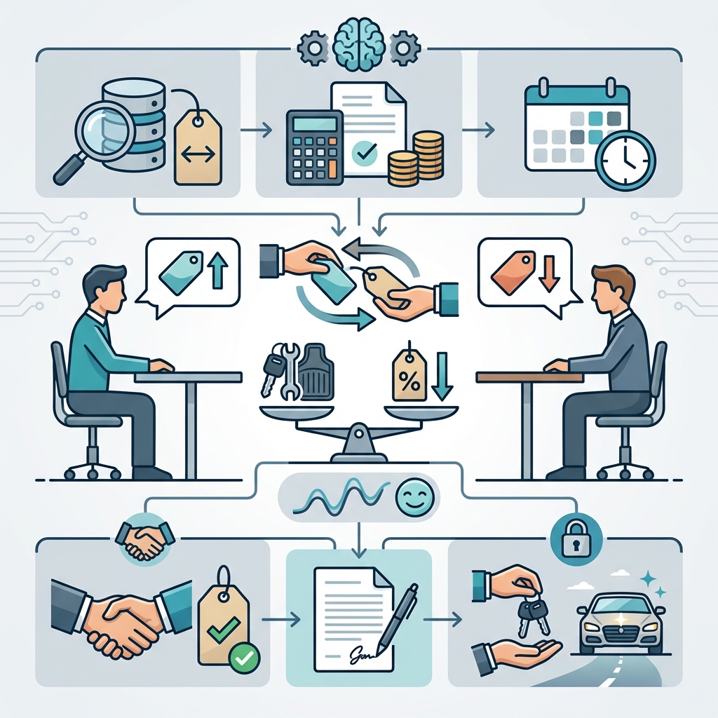 Infographie négocier prix voiture