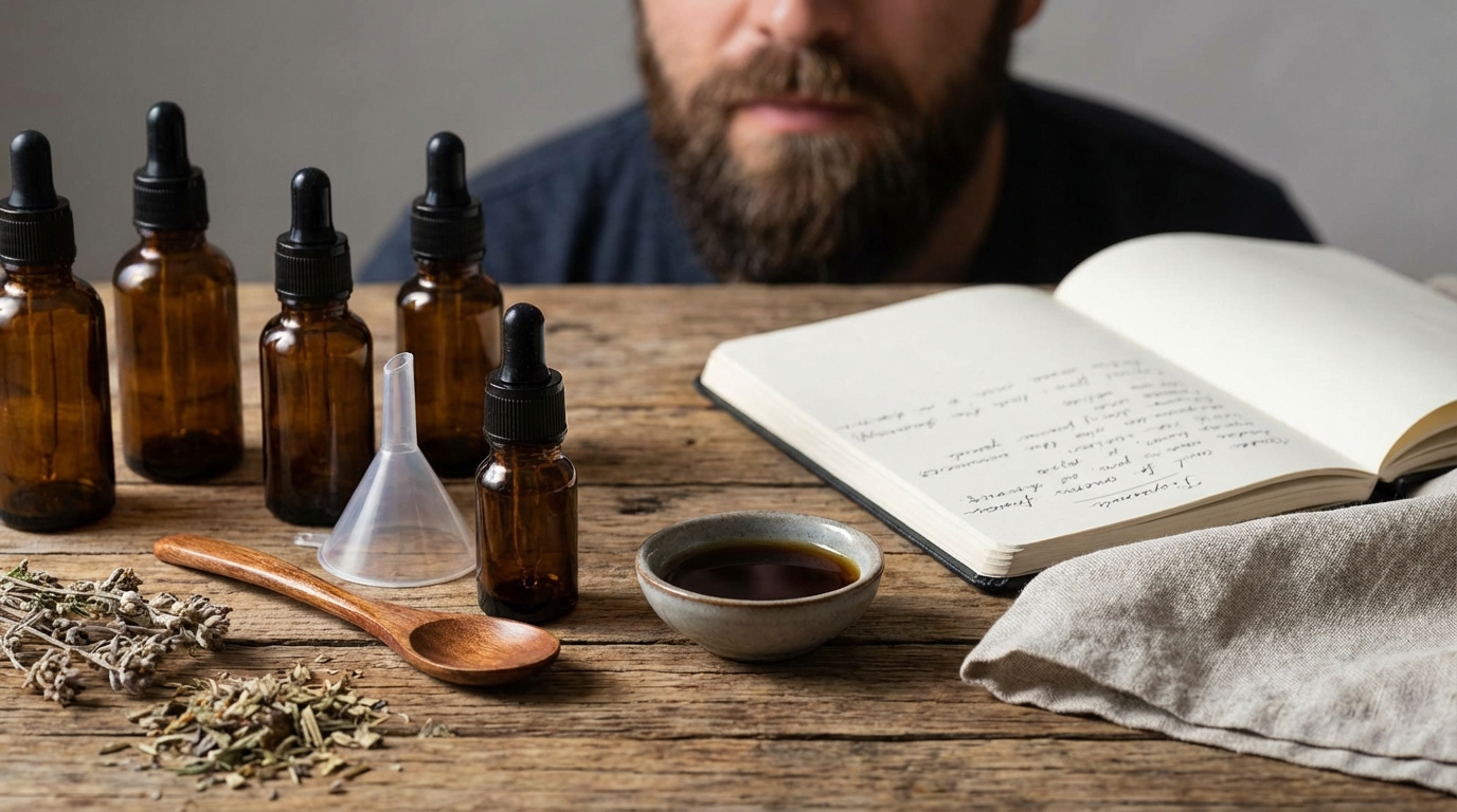 huile barbe maison recette - Image de couverture