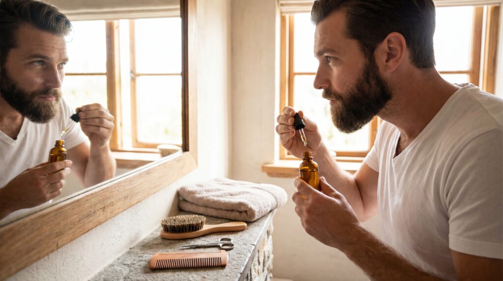 routine soin barbe quotidienne - Image de couverture