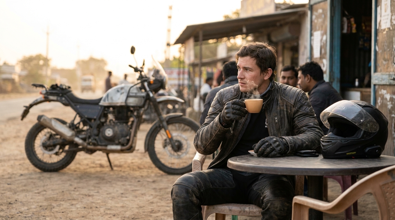 accessoires moto style rider en situation réelle