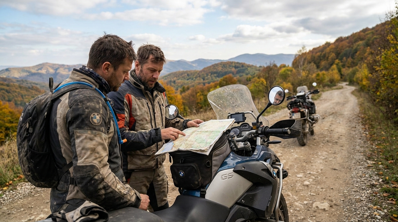 week-end moto itinéraire en situation réelle